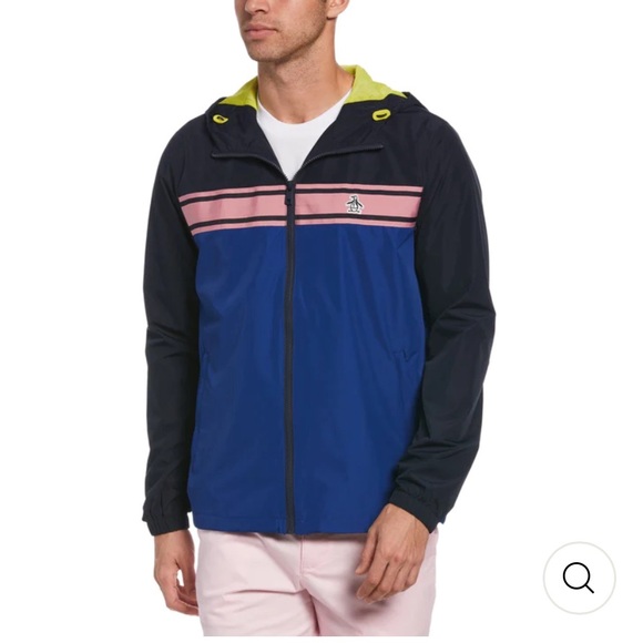 🆕 ORIGINAL PENGUIN WINDBREAKER JACKET - Picture 1 of 7